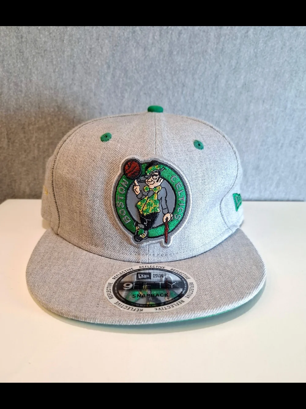 New Era Gray Cap with Celtics Logo